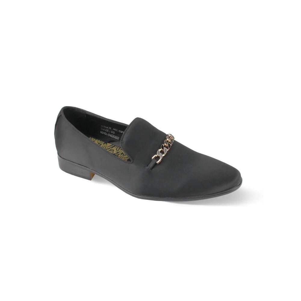 NEW AFTER MIDNIGHT men's stylish slip-on loafers in black